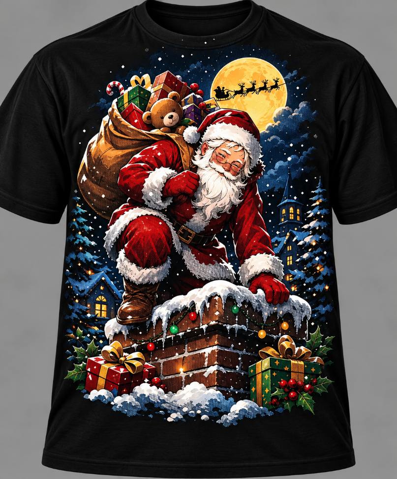 Holiday t-shirt design 4.