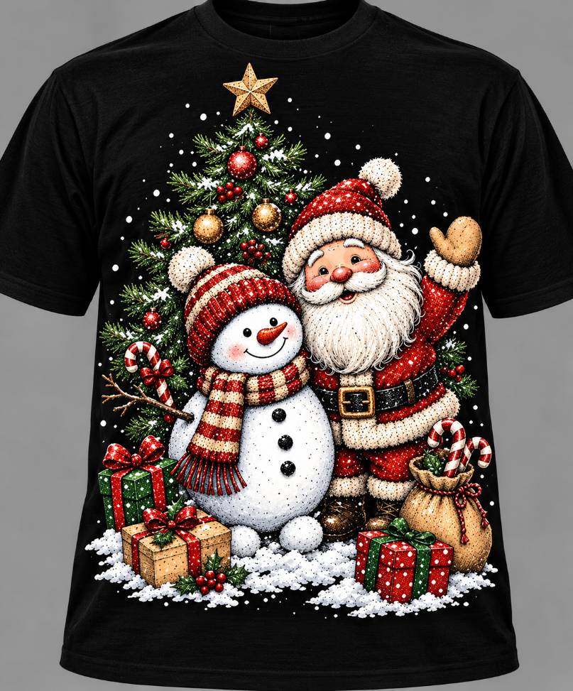 Holiday t-shirt design 6.