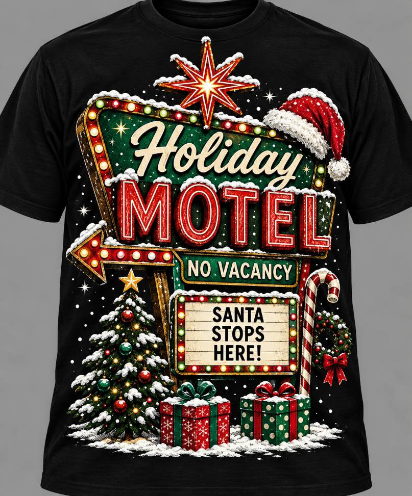 Holiday t-shirt design 7.
